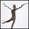 RUNNING PINOCCHIO - 2007 - Bronze from wood