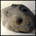 STONE WITH STONEHENGE - 2001 - Schist - 9" x 17" x 11" - Collection of the artist